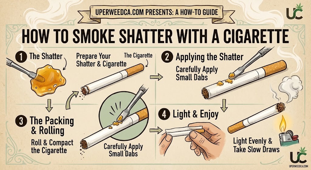 How to Smoke Shatter With a Cigarette step by step