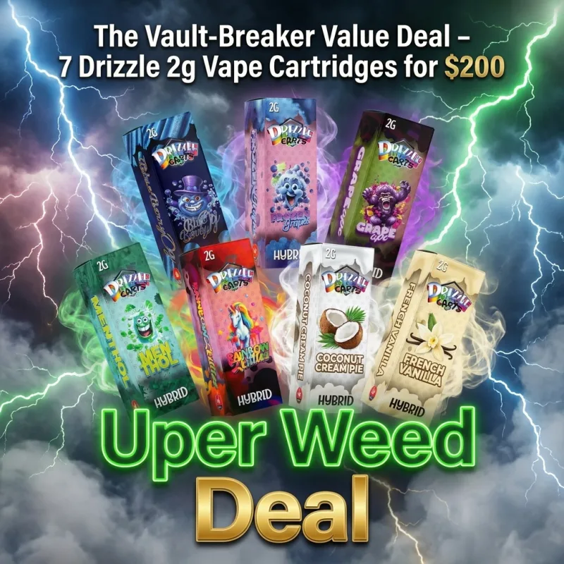 The Vault-Breaker Value Deal – 7 Drizzle 2g Vape Cartridges for $200 photo 1