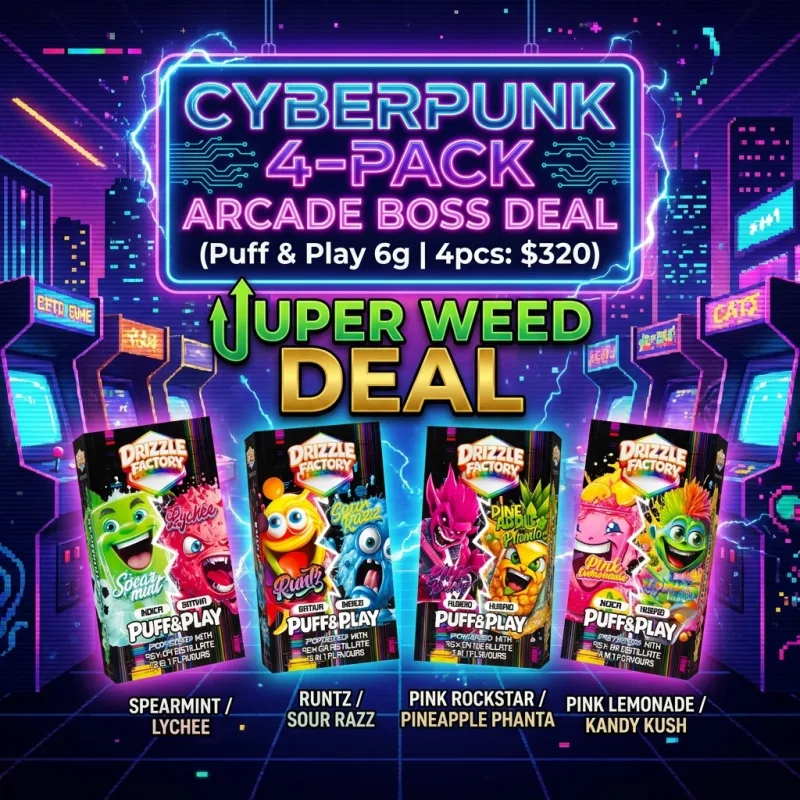 Cyberpunk 4-Pack Arcade Boss Deal (Puff & Play 6g | 4pcs: $320) photo 1