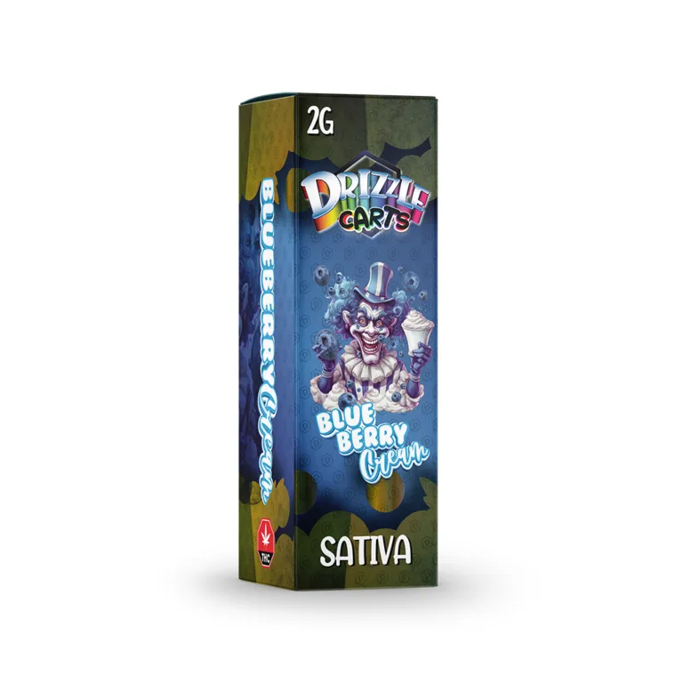 Drizzle 2g Vape Cartridges - Blue Berry Cream photo 1