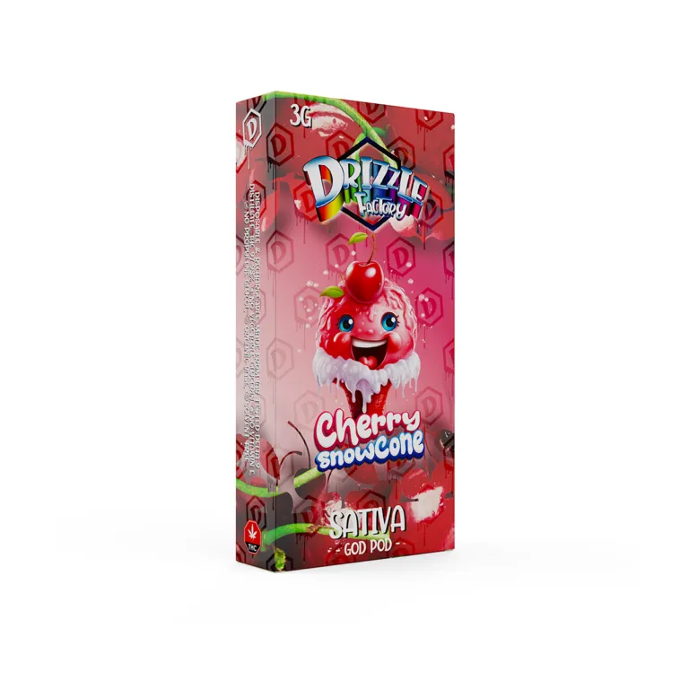 Cherry Snow Cone - Drizzle Factory Vape 3g Premium Disposable Vape photo 2