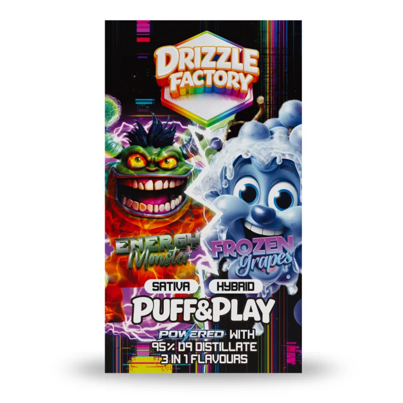 Energy Monster/Frozen Grapes - Puff & Play 6g Vape photo 1
