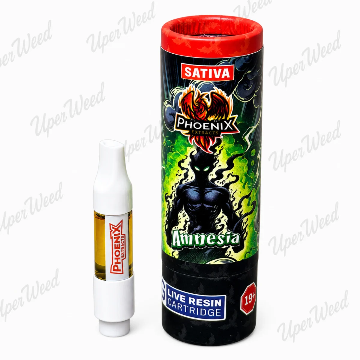 Phoenix Sativa - Amnesia 1g Live Resin Vape Cartridge photo 1
