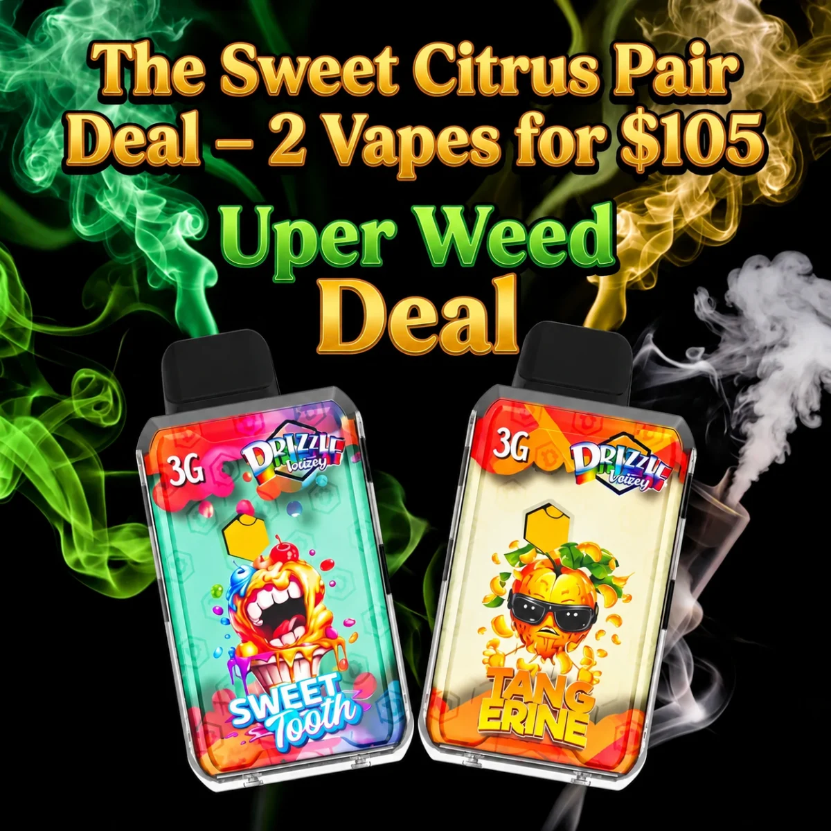The Sweet Citrus Pair Deal – Two 3g Vapes for $105 photo 1