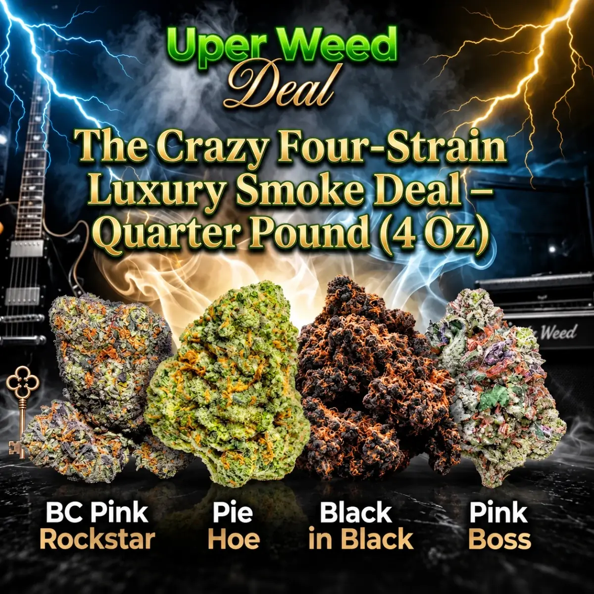 The Crazy Four-Strain Luxury Smoke Deal – Quarter Pound (4 Oz) for $450 photo 1
